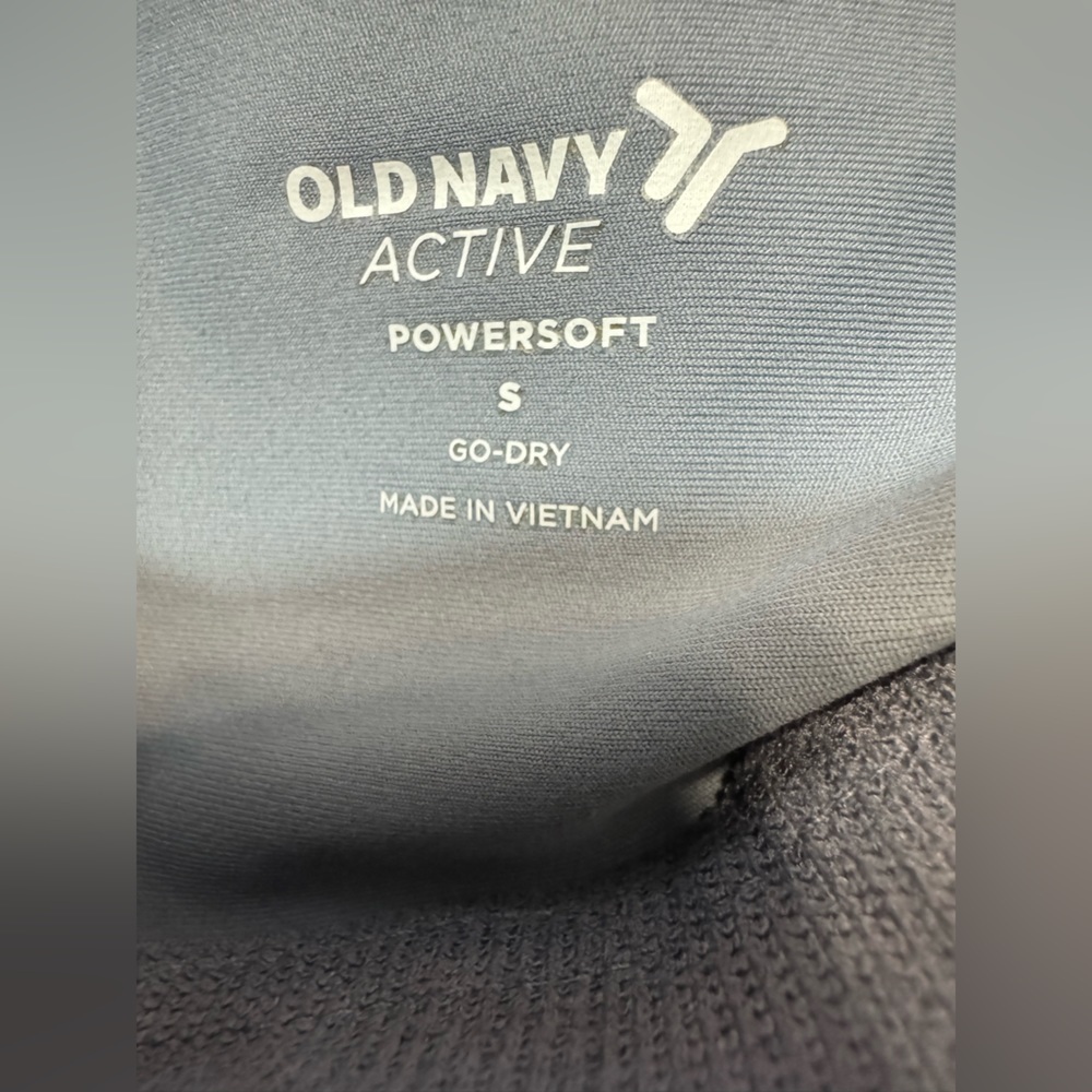 NWT Old Navy PowerSoft Ribbed 7/8 Cami Bodysuit Ribbed Storm Cloud Size small - Picture 14 of 16